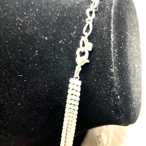 Cezanne Rhinestone Statement Sensitive Skin Necklace - Picture 9 of 9